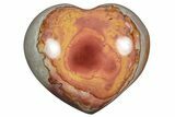 Wide, Polychrome Jasper Heart - Madagascar #239089-1